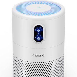 New MOOKA HEPA Air Filter Purifier - Cleans Wildfire Smoke, Allergens, Dust